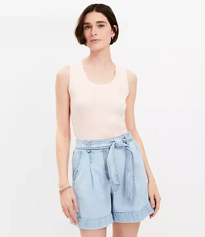 Perfect Ribbed Scoop Neck Tank Top