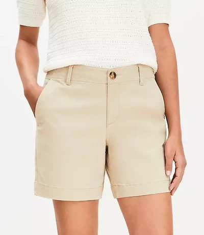 Petite Curvy Monroe Chino Shorts