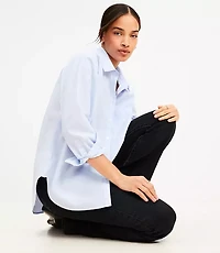 Petite End On Everyday Oversized Pocket Shirt