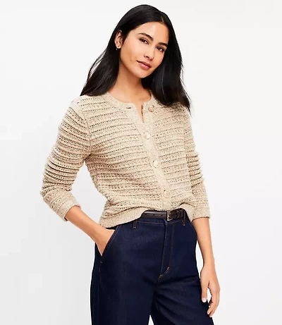 Petite Textured Sweater Jacket