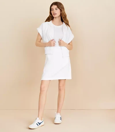 Lou & Grey Cozy Cotton Terry Pocket Skirt