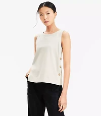 Side Button Tank Top