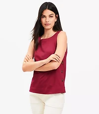 Side Button Tank Top