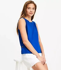 Side Button Tank Top