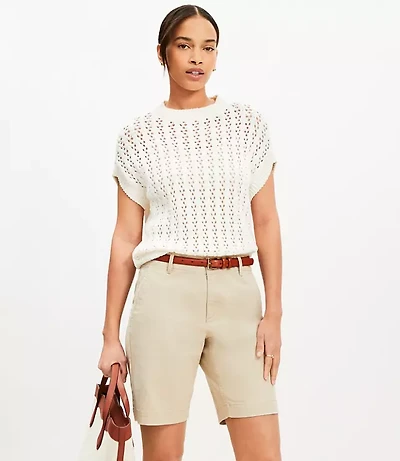 Petite Monroe Chino Bermuda Shorts