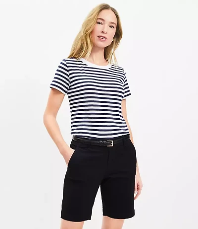 Petite Monroe Chino Bermuda Shorts