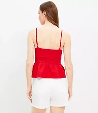 Textured Tie Front Cami