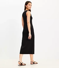 Perfect Ribbed Scoop Neck Tank Midi Dress