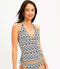 LOFT Beach Side Tie Halter Tankini Top