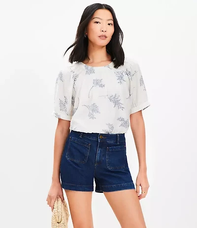 Palmer Denim Shorts Bright Medium Stone Wash