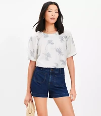 Palmer Denim Shorts in Bright Medium Stone Wash