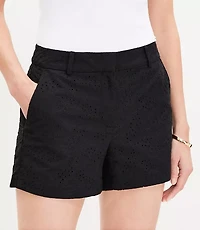 Riviera Shorts Palm Eyelet