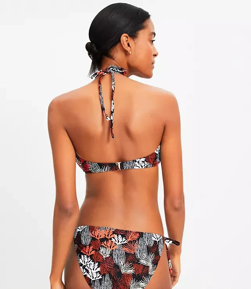 LOFT Beach Coral Reef Ring Bandeau Bikini Top