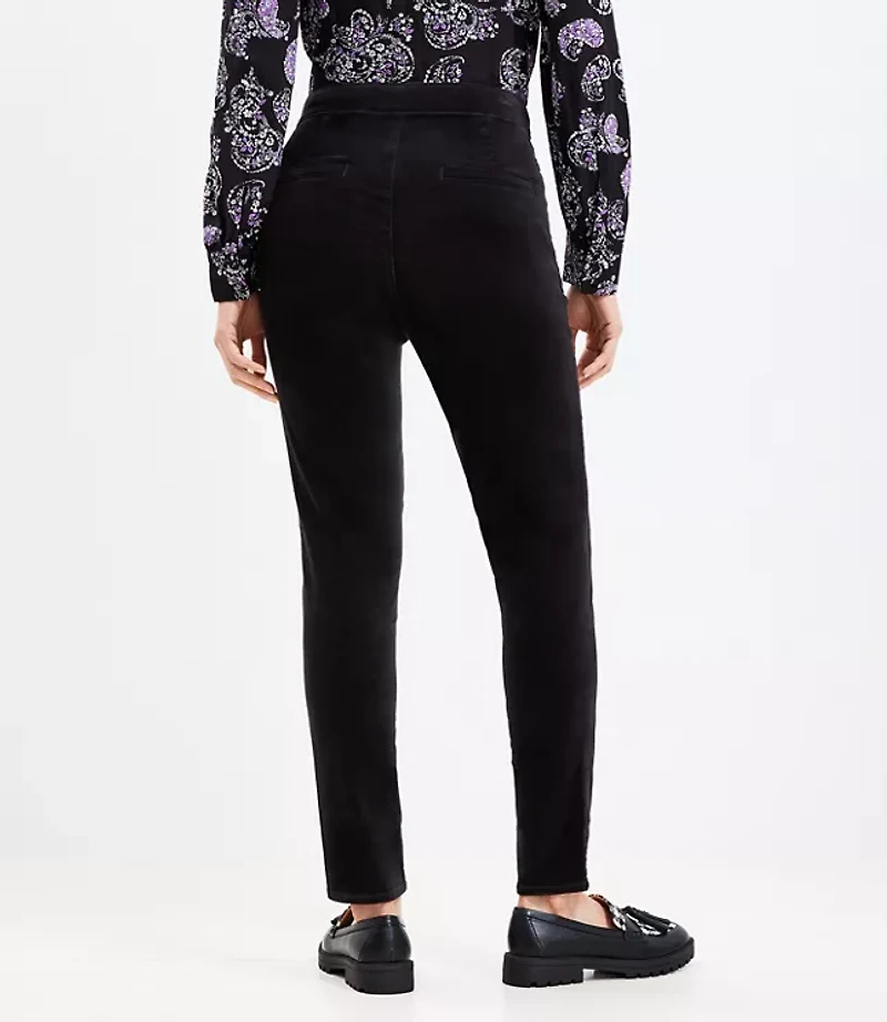 Curvy Mariner Skinny Pants Velvet