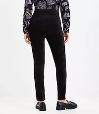 Curvy Mariner Skinny Pants Velvet