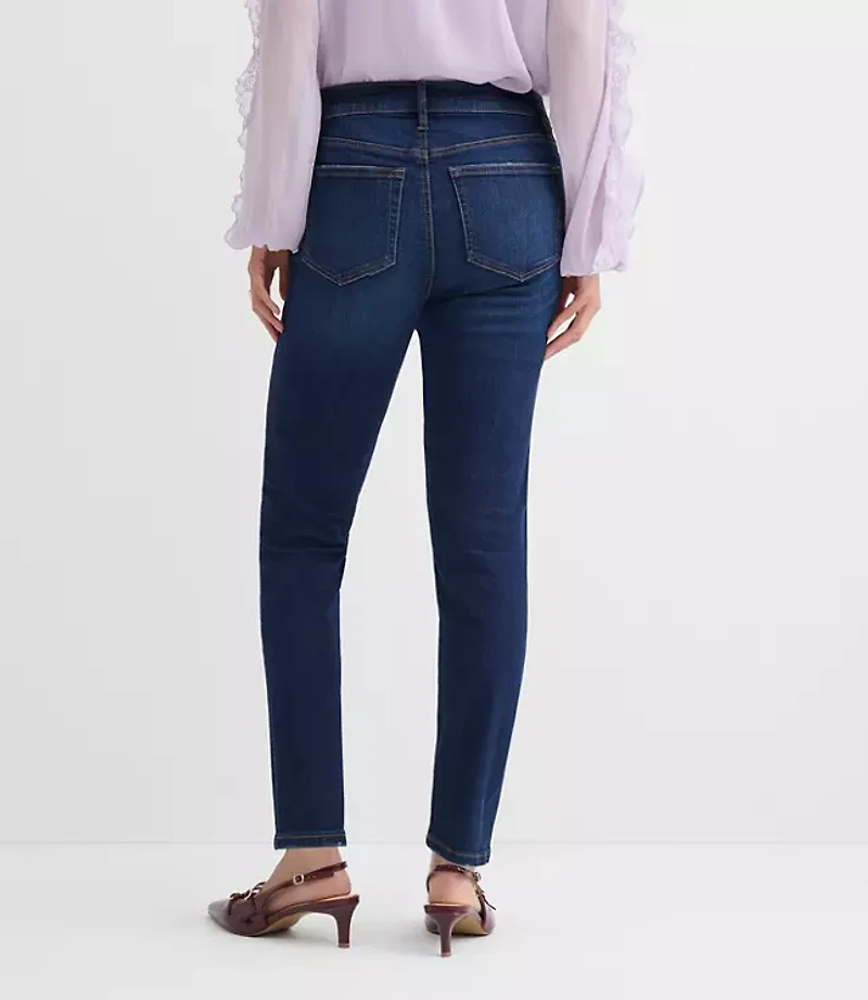 Curvy Mid Rise Skinny Jeans Vintage Dark Wash