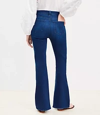High Rise Slim Flare Jeans Dark Wash