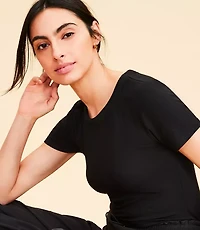 Lou & Grey Ribbed Bra Tee
