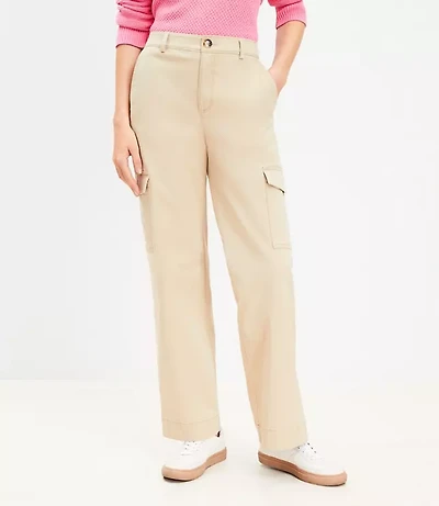 Tall Structured Cargo Pants Twill