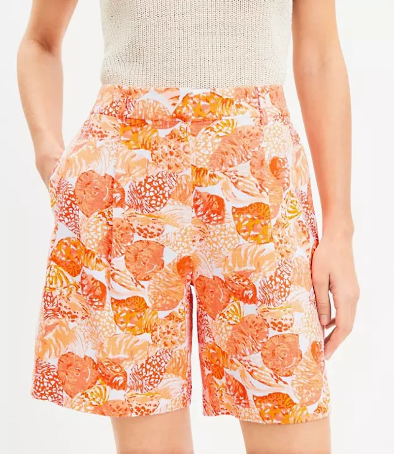 Peyton Shorts Seashell Linen Blend