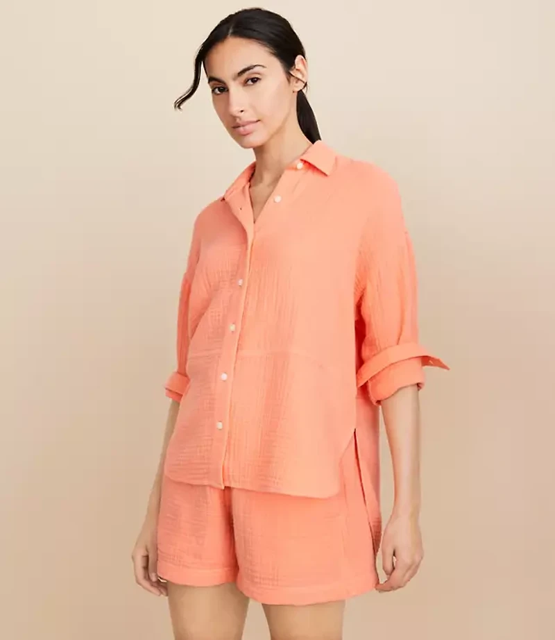 Lou & Grey Triple Cloth Tunic Shirt