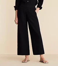 Lou & Grey Triple Cloth Wide Leg Crop Pants
