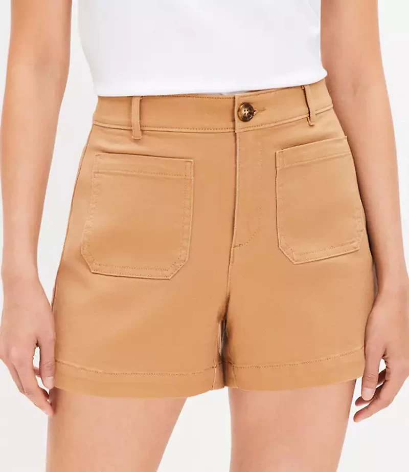 Petite Palmer Shorts in Twill