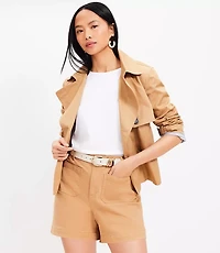 Petite Palmer Shorts in Twill
