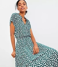 Front Tie Bubble Blouse