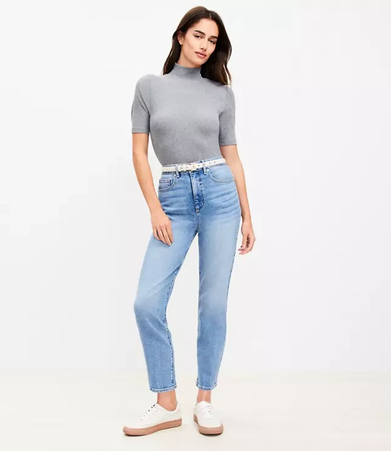 High Rise Slim Jeans in Mid Vintage Wash