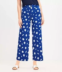 Palmer Wide Leg Crop Pants Shell Print