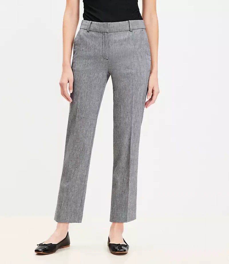 Petite Riviera Slim Pants Linen Blend