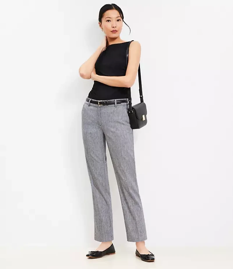 Petite Riviera Slim Pants Linen Blend