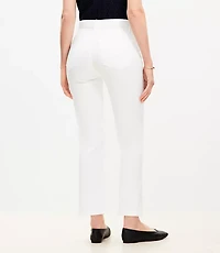 Petite Curvy High Rise Kick Crop Jeans White