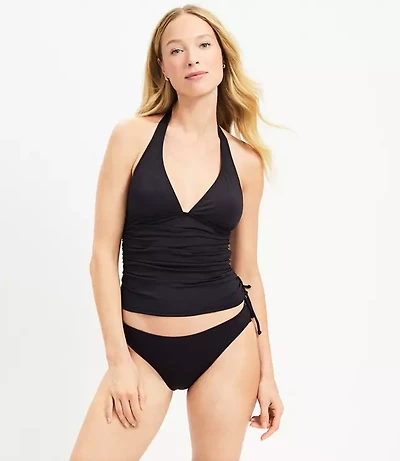 LOFT Beach Side Tie Halter Tankini Top