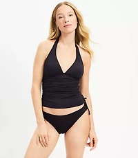 LOFT Beach Side Tie Halter Tankini Top