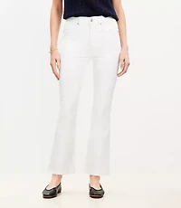 Tall Curvy High Rise Kick Crop Jeans White