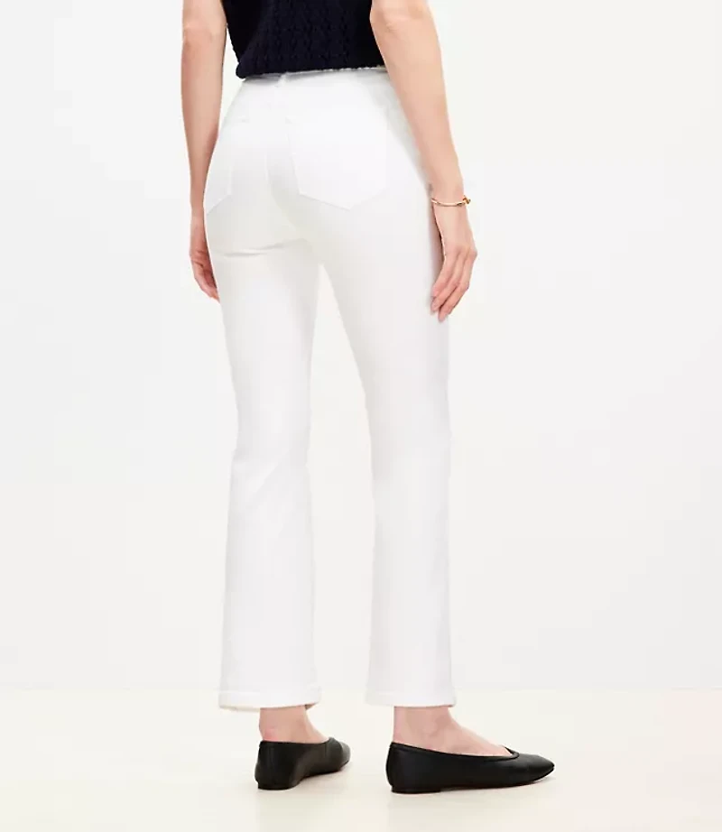 Tall Curvy High Rise Kick Crop Jeans White