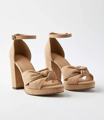 Knotted Platform Heels