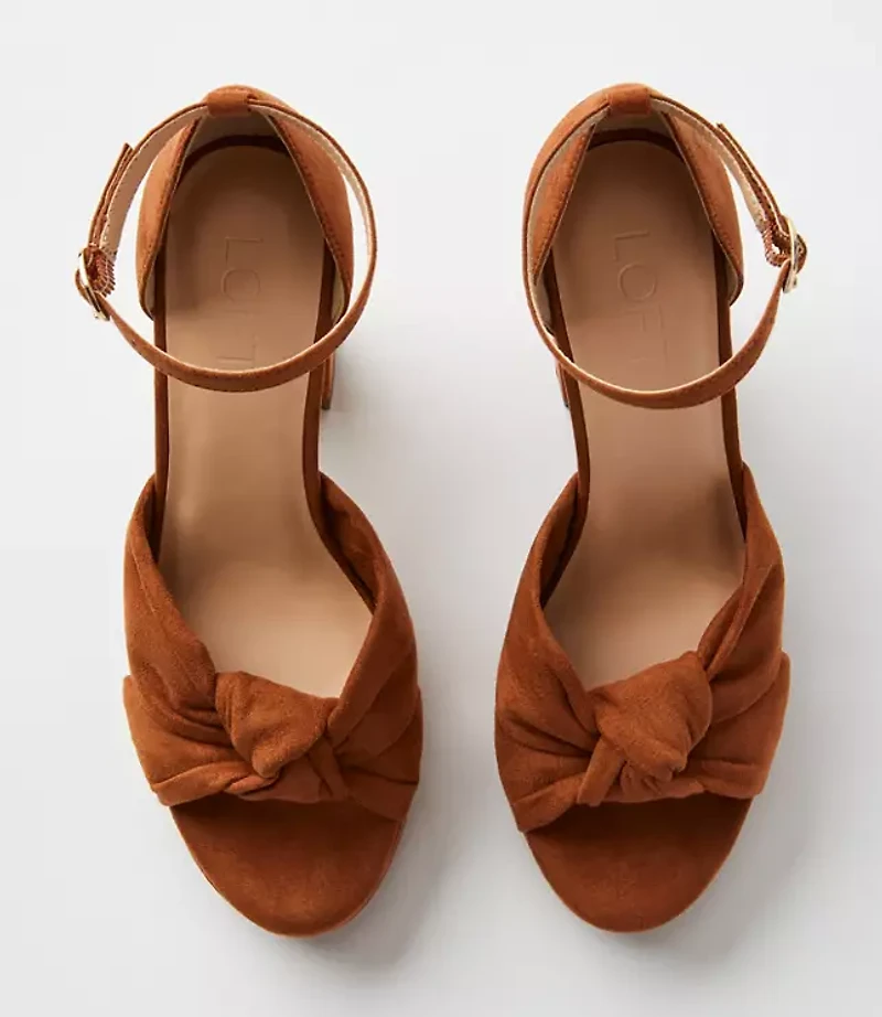 Knotted Platform Heels