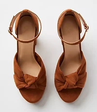 Knotted Platform Heels