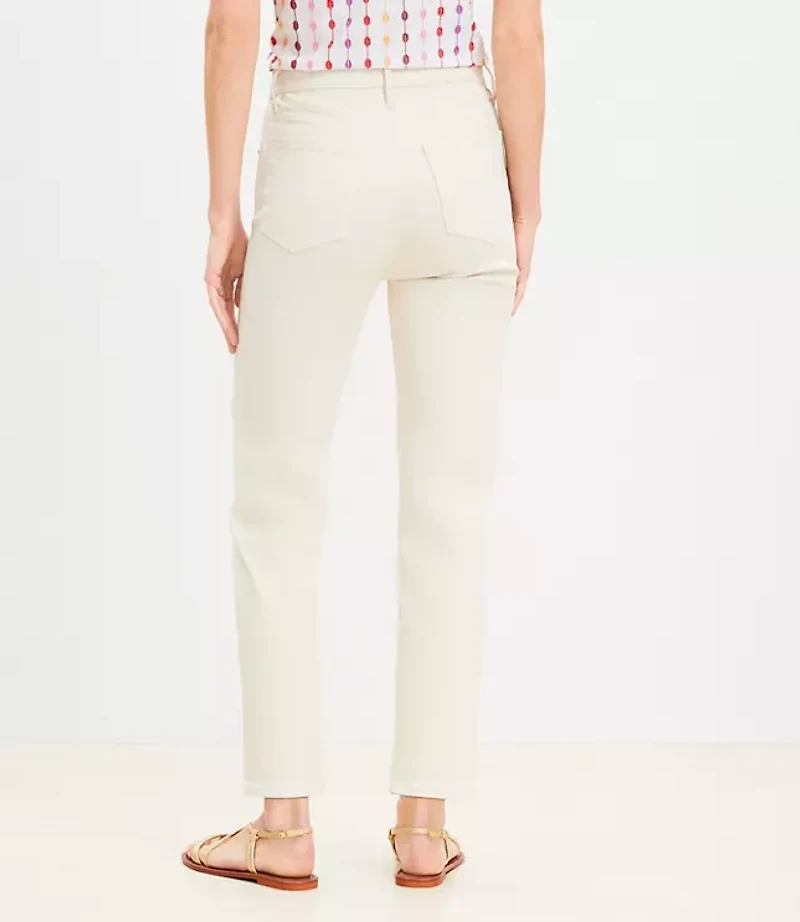 High Rise Slim Jeans in Popcorn
