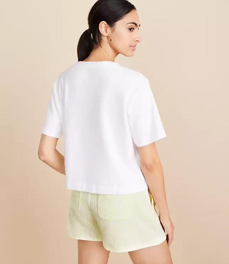 Lou & Grey Summer Cropped Soft Slub Tee