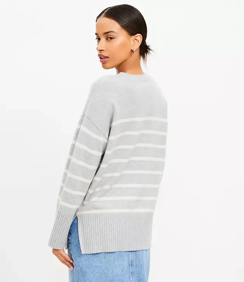 Striped Modern Tunic Sweater