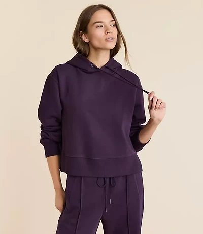 Lou & Grey Elite Fleece Cropped Hoodie