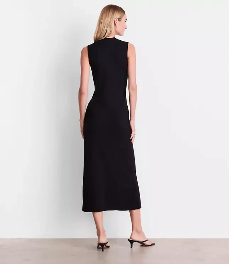 LOFT Versa Sleeveless Mock Neck Midi Sweater Dress