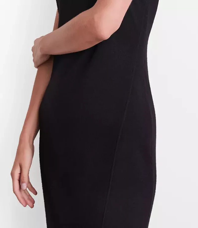 LOFT Versa Sleeveless Mock Neck Midi Sweater Dress