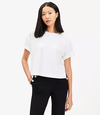 Petite Jersey Modern Tee