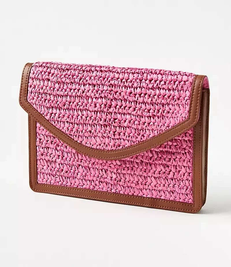 Raffia Clutch