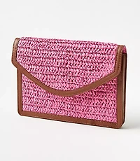 Raffia Clutch